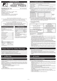 Thumbnail of document Manual - PXG Series Temperature Controller